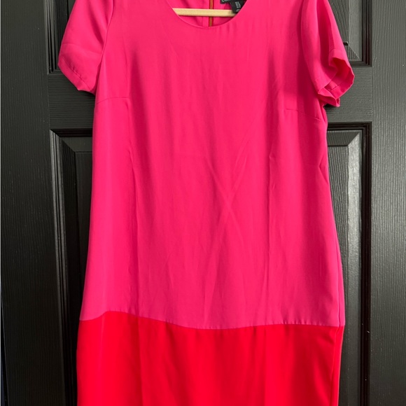 Cynthia Rowley Pink and Red Mini Dress - Picture 1 of 3